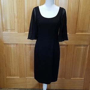 NWT Escada Black Silk Cocktail Dress